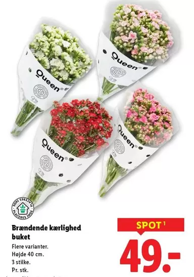 Brændende kærlighed buket