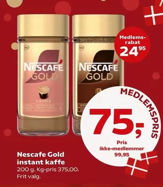 Gold instant kaffe