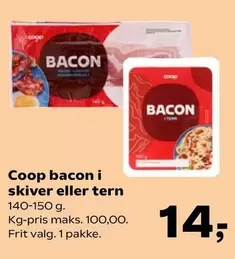 Bacon I Skiver Eller Tern