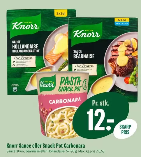 Sauce eller Snack Pot Carbonara