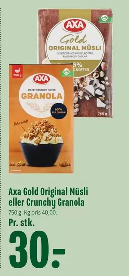 Granola - Original Müsli eller Crunchy