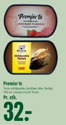 Toms skildpadde, Jordbær eller Vanilje