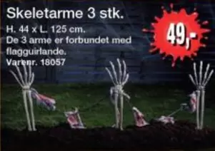 Skeletarme 3 stk.