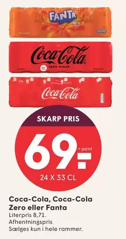 Coca Cola - Coca-Cola, Coca-Cola Zero eller Fanta