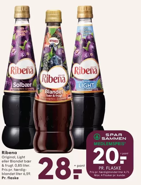 Den - Original, Light eller Blondet boer & frugt