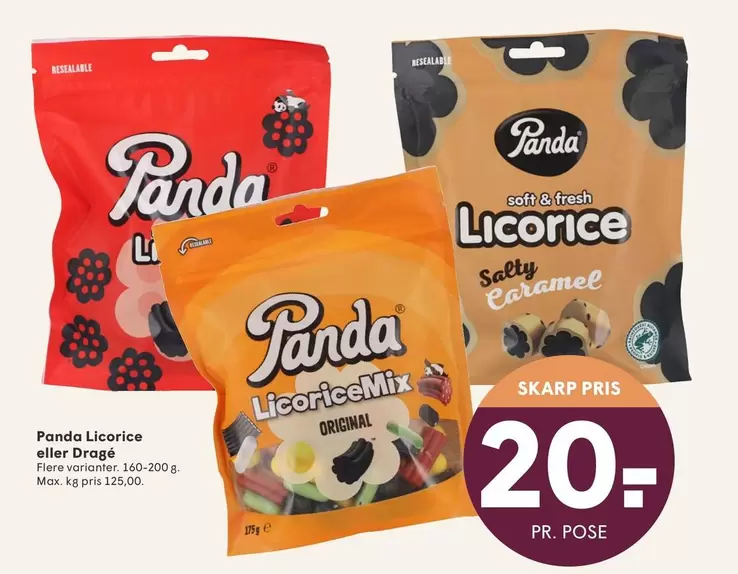 Licorice eller Dragé