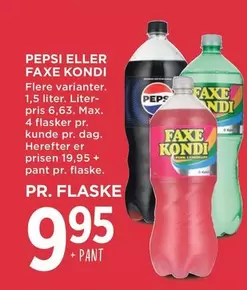 Pepsi - PEPSI ELLER FAXE KONDI