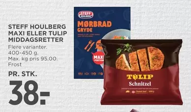 MAXI ELLER TULIP MIDDAGSRETTER