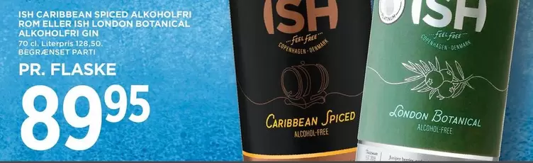 CARIBBEAN SPICED ALKOHOLPRI ROM ELLER ISH LONDON BOTANICAL ALKOHOLFIRIGIN