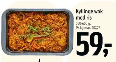 Kyllinge wok med ris