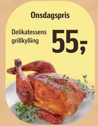 Delikatessens grillkylling