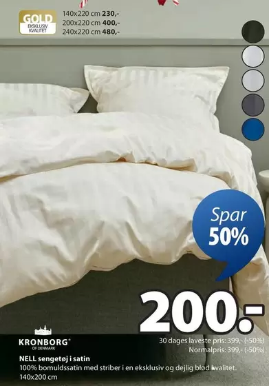 NELL sengetøj i satin