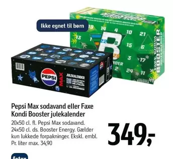 Pepsi - Max sodavand eller Kondi Booster julekalender