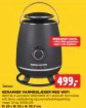 KERAMISK VARMEBLÆSER MED WIFI