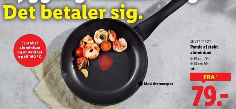 Pande af støbt aluminium