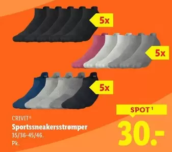 Sportssneakersstrømper