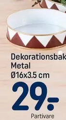 Dekorationsbak