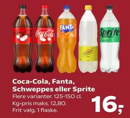 Coca Cola - Fanta, Schweppes eller Sprite