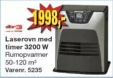 Laserovn med timer 3200 W