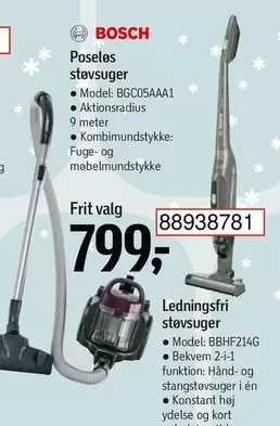 Bosch - Poseles støvsuger or Ledningsfri støvsuger