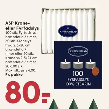 Krone- eller Fyrfadslys