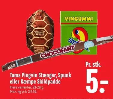 Pingvin Stænger, Spunk eller Kæmpe Skildpadde