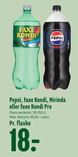 Faxe - Kondi, Mirinda eller Kondi Pro
