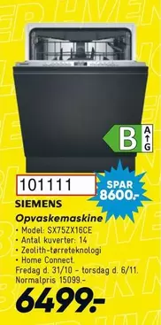 Siemens - Opvaskemaskine
