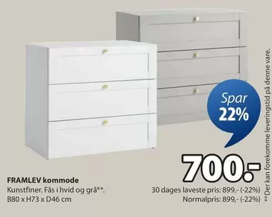 FRAMLEV kommode
