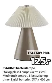 ESMUND batterilampe
