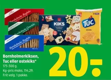 Ragkik, Tuc eller ostekiks