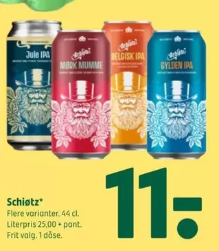 Jule IPA, BELGISK IPA, MARK MUMME, GYLDEN IPA