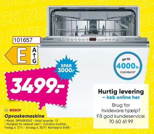 Bosch - Opvaskemaskine