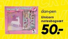 Unicorn notesbogsæt