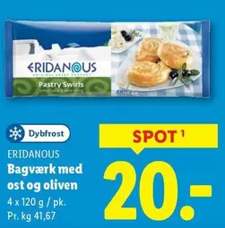 Bagværk med ost og oliven