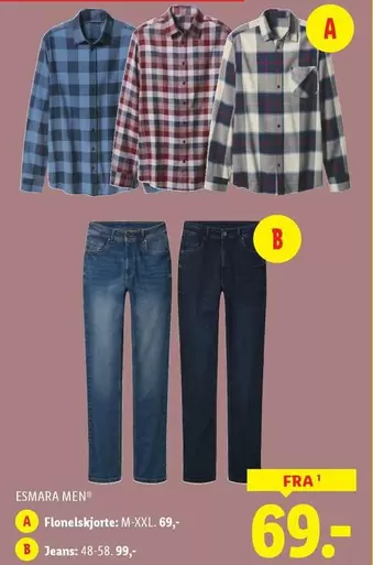 Flonelskjorte, Jeans