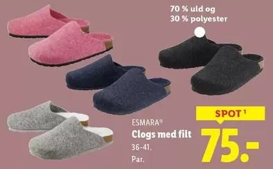 Clogs med filt