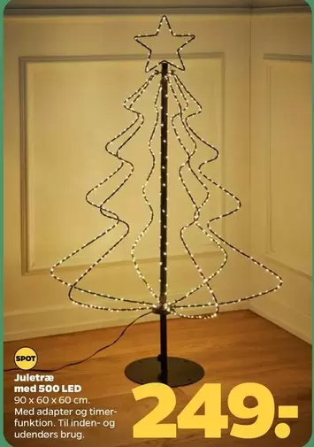 Juletræ med 500 LED