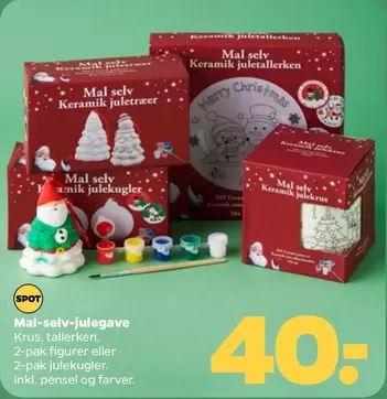 Keramik - Mal-selv-julegave