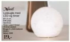 Lyskugle med LED og timer