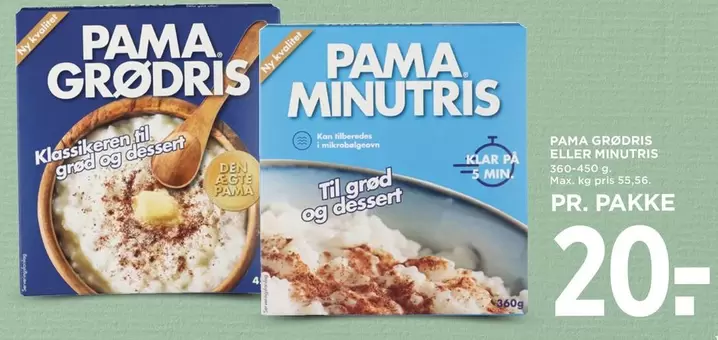 Dessert - GRØDRIS ELLER MINUTRIS