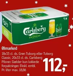 Carlsberg - Grøn Tuborg eller Tuborg Classic. Pilsner