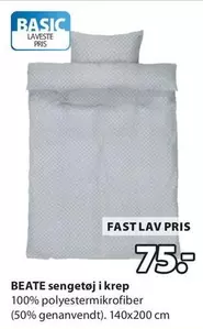 BEATE sengetøj i krep