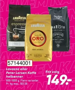 Lavazza eller Peter Larsen Kaffe