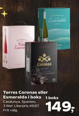 Coronas eller Esmeralda i boks