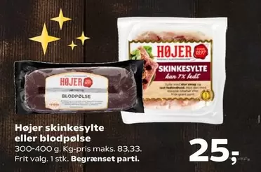 skinkesylte eller blodpølse