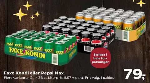 Faxe - Kondi eller Pepsi Max