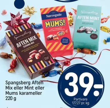 Aften Mix eller Mint eller Mums karameller