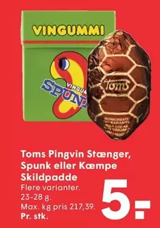 Pingvin Stænger, Spunk eller Kæmpe Skildpadde