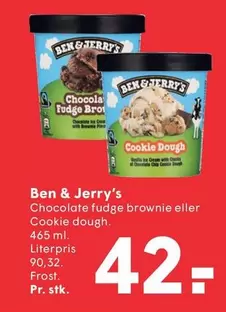 Ben & Jerry's - Chocolate fudge brownie eller Cookie dough